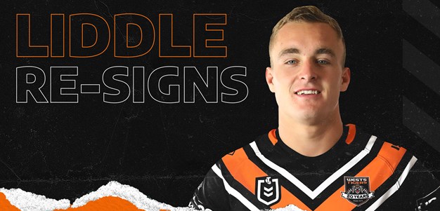 Wests Tigers re-sign Jacob Liddle