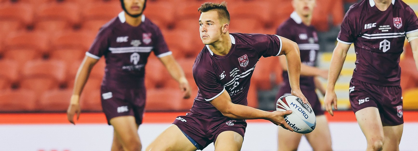 Jake Simpkin playing for the Queensland U/18's