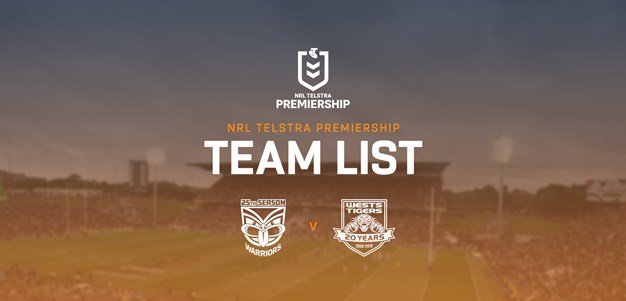 Wests Tigers name team for Warriors trial