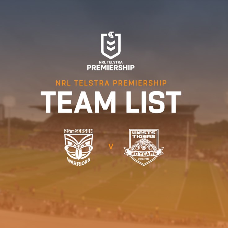 Wests Tigers name team for Warriors trial