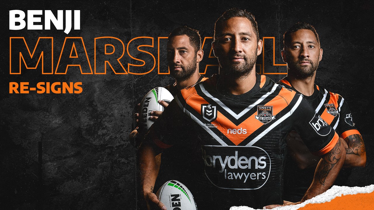 Wests Tigers Re Sign Benji Marshall Wests Tigers