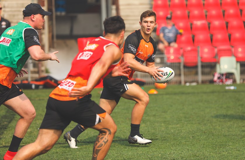 Wests Tigers hooker Jake Simpkin