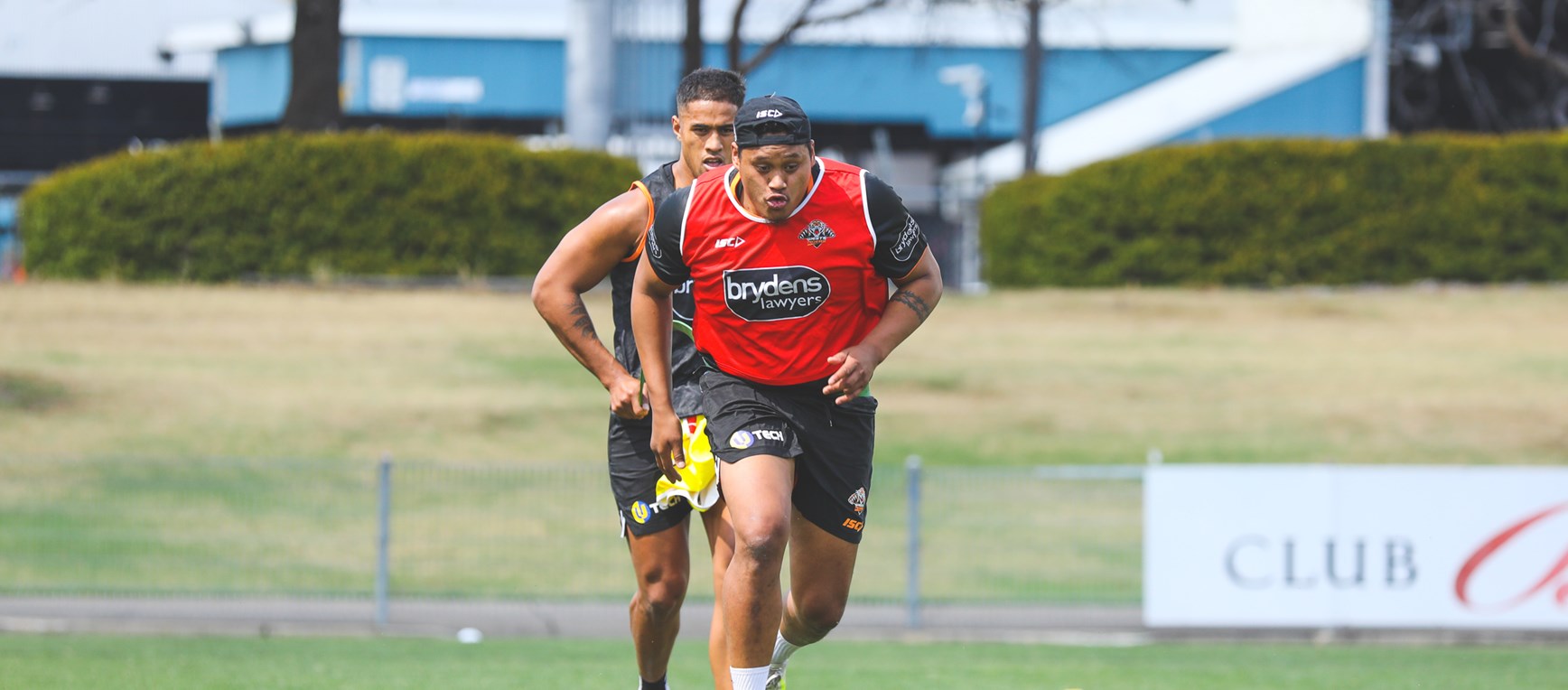 Luciano Leilua's first day at Wests Tigers