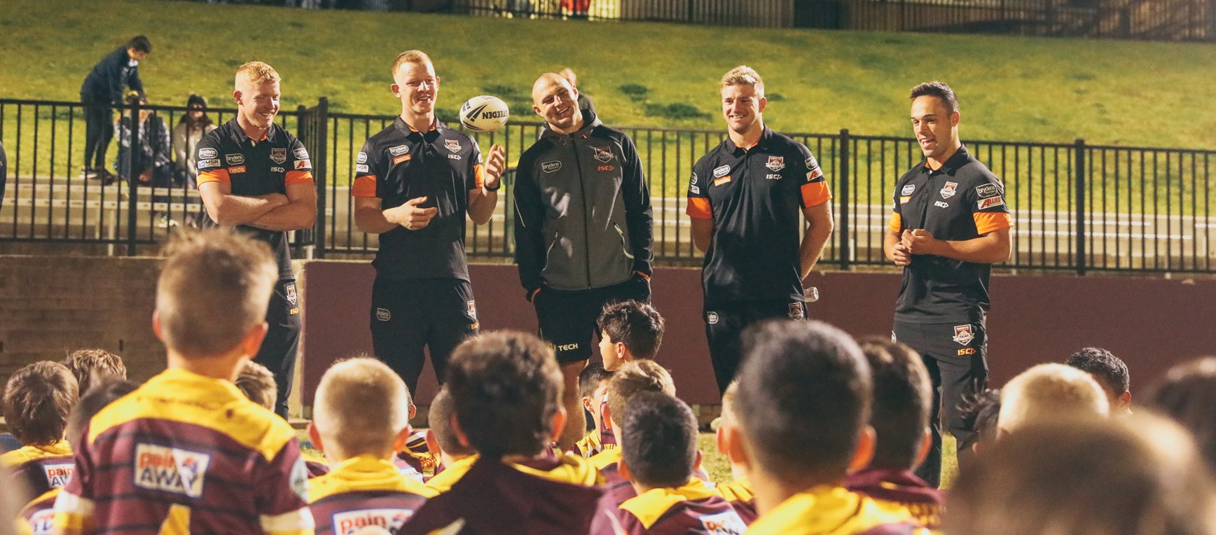 Wests Tigers at Junior Club Visits