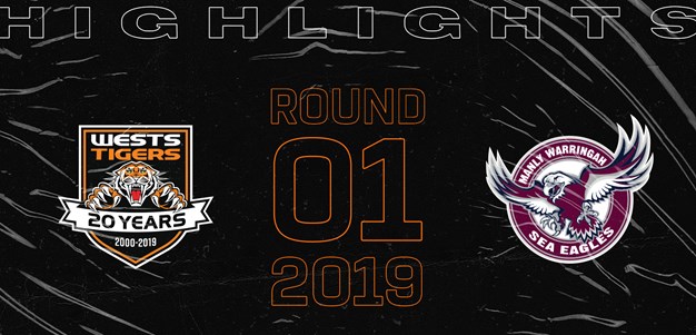 2019 Match Highlights: Rd.1, Wests Tigers vs. Sea Eagles