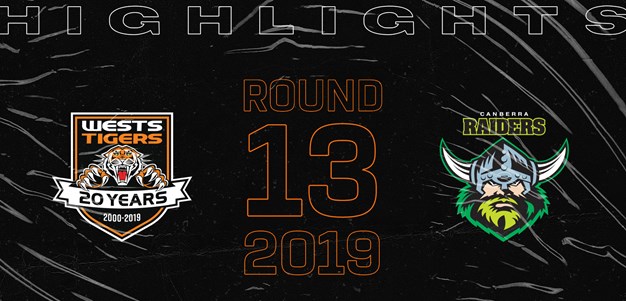2019 Match Highlights: Rd.13, Wests Tigers vs. Raiders