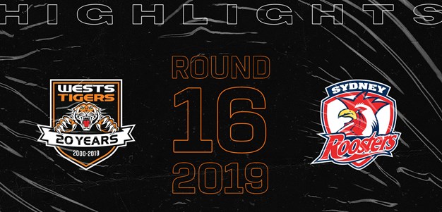 2019 Match Highlights: Rd.16, Wests Tigers vs. Roosters