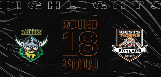 2019 Match Highlights: Rd.18, Raiders vs. Wests Tigers