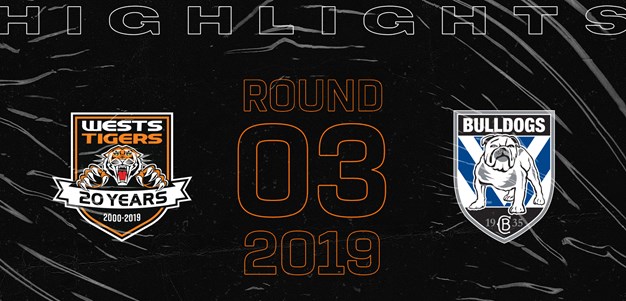 2019 Match Highlights: Rd.3, Wests Tigers vs. Bulldogs