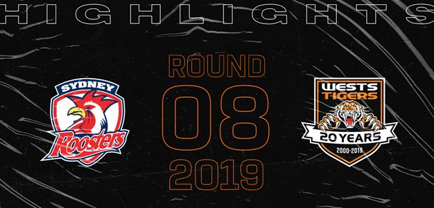 2019 Match Highlights: Rd.8, Roosters vs. Wests Tigers