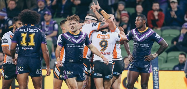 Wests Tigers pipped by Storm in thriller