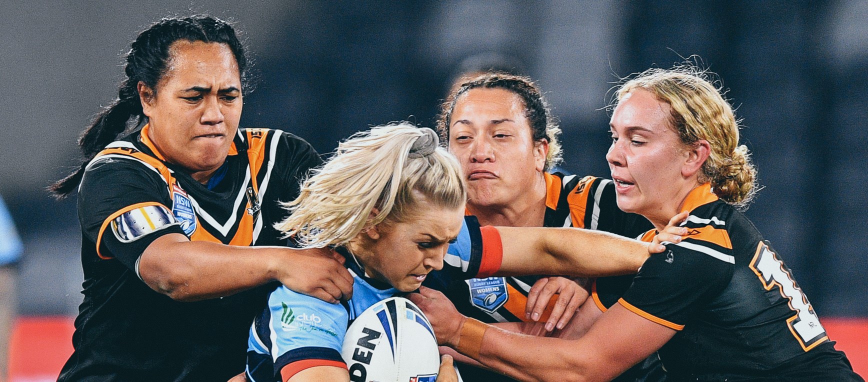 Wests Tigers Harvey Norman NSW Women's side in action!