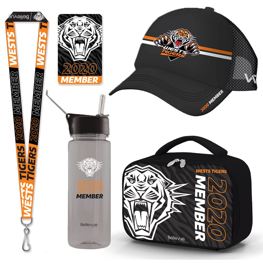 Wests Tigers 2020 Membership Kids Pack