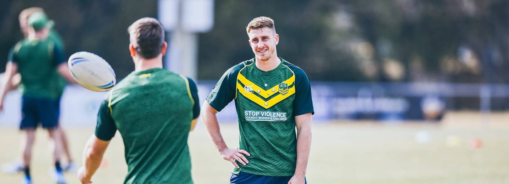 Paul Momirovski with the 2019 Prime Minister's XIII squad