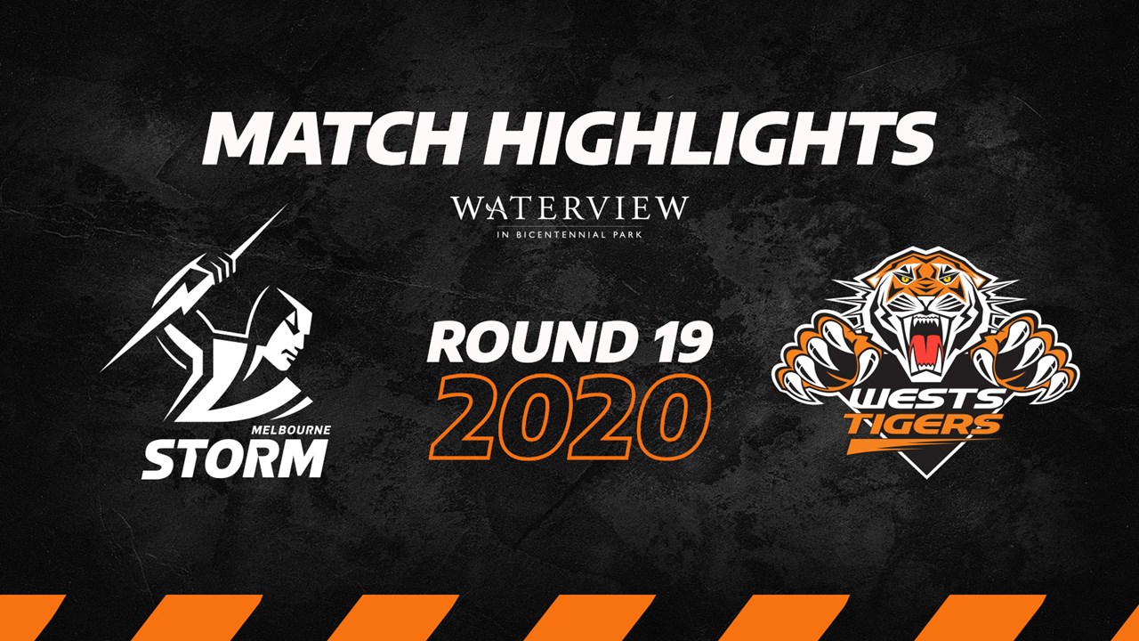 Nrl 2020 Match Highlights Melbourne Storm Dominate Wests Tigers On The Sunshine Coast Wests Tigers