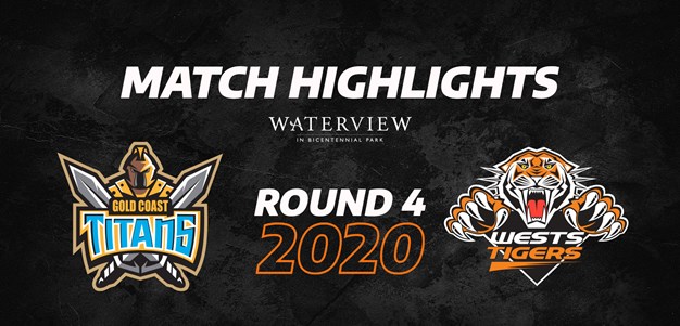 2020 Match Highlights: Rd.4, Titans vs. Wests Tigers