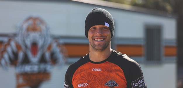 Wests Tigers support NRL Beanie for Brain Cancer Round