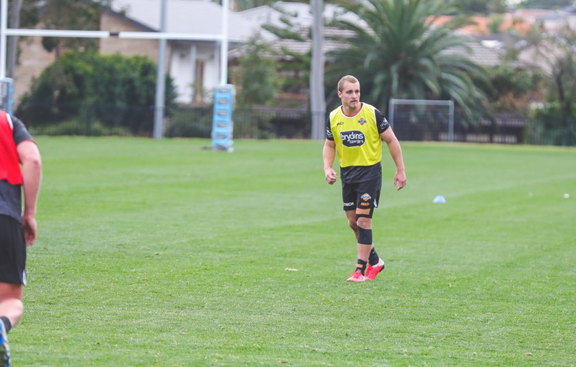 Wests Tigers hooker Jacob Liddle back in full team training