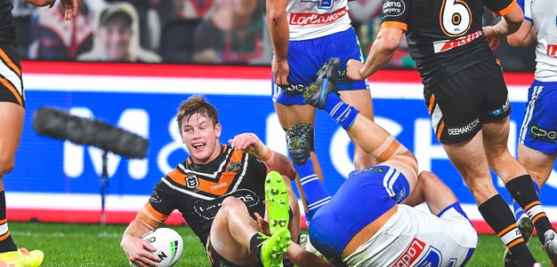 Grant starts it and finishes it for Wests Tigers