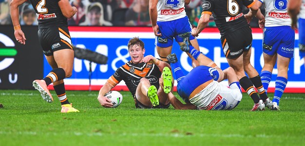 Wests Tigers fire in attack to big win over Bulldogs