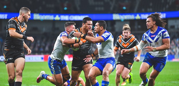 Joseph Leilua wrestles the ball to the ground