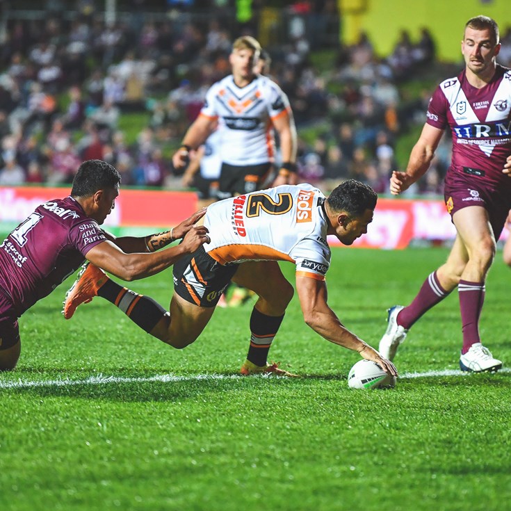 Nofoaluma cuts back inside for a his second try