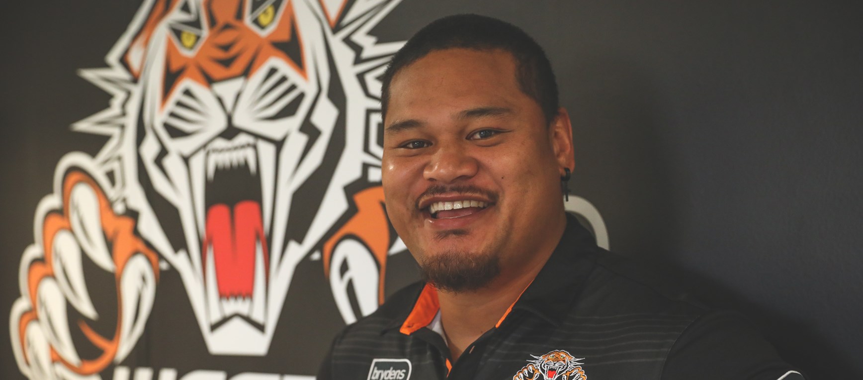 First look at Joseph Leilua in Wests Tigers colours!