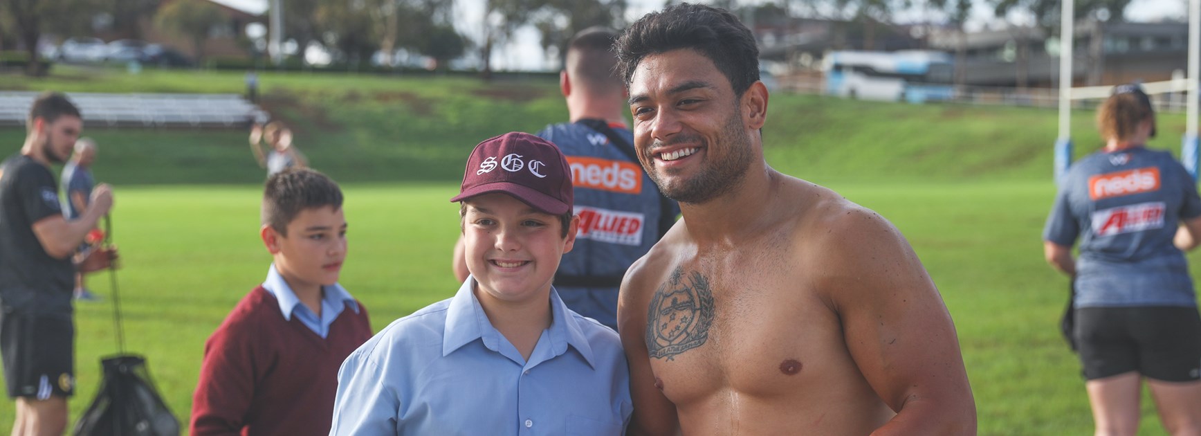 Wests Tigers train at St. Gregory's College Campbelltown