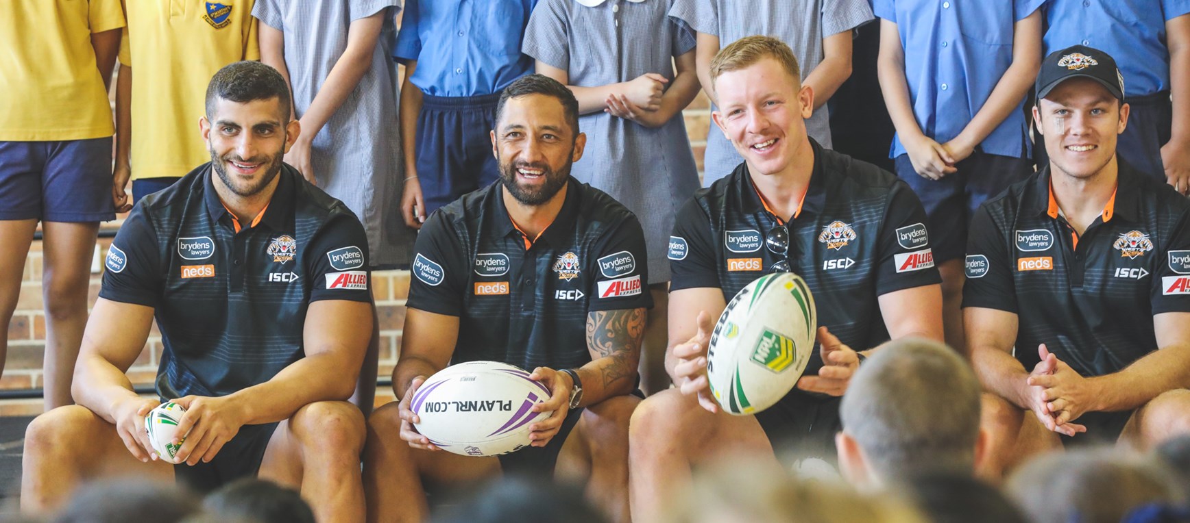 Wests Tigers visit schools in Inner West