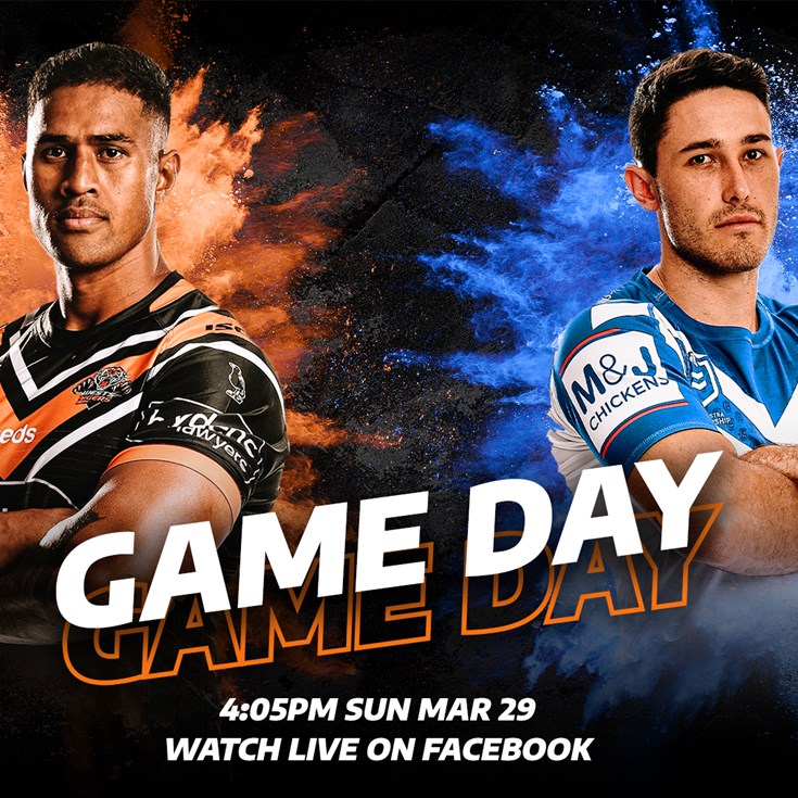 Wests Tigers v Bulldogs online today!