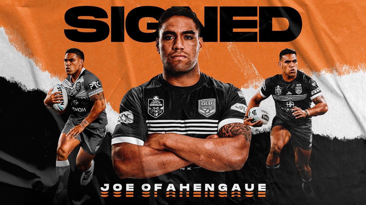 Wests Tigers Sign Joe Ofahengaue Wests Tigers