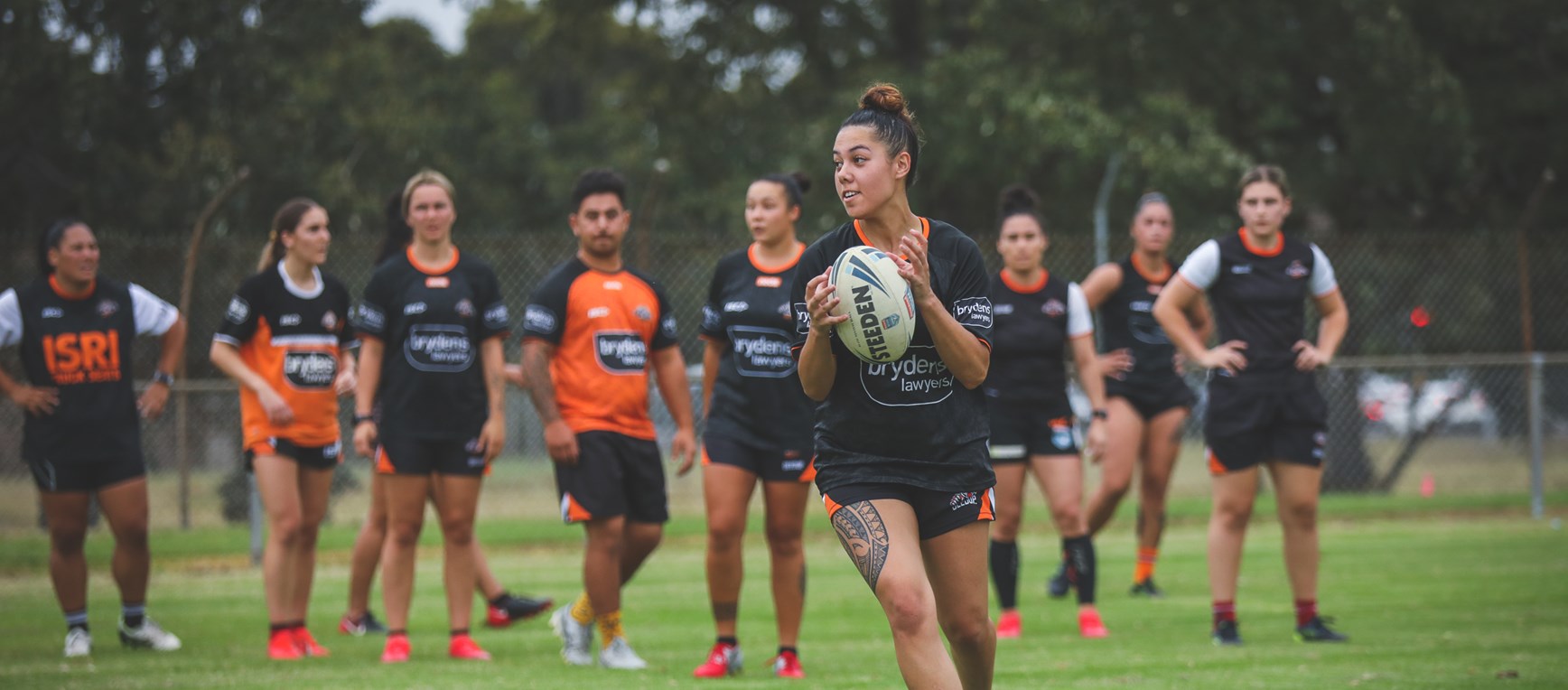 Wests Tigers women hard at work before Christmas break