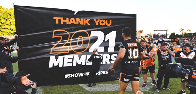 Wests Tigers recognise Members at Members Appreciation Round