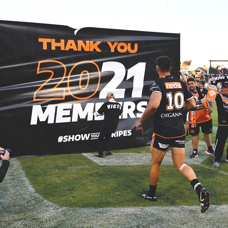 Wests Tigers recognise Members at Members Appreciation Round