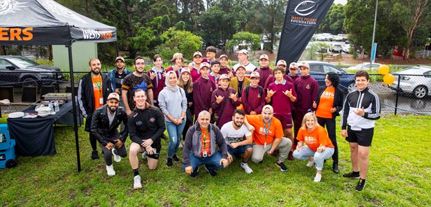 Wests Tigers supporting Settlement Services International in Round 24