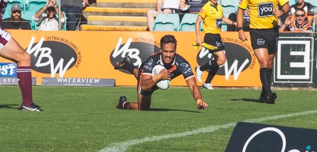 New recruit Laurie scores the opener for Wests Tigers