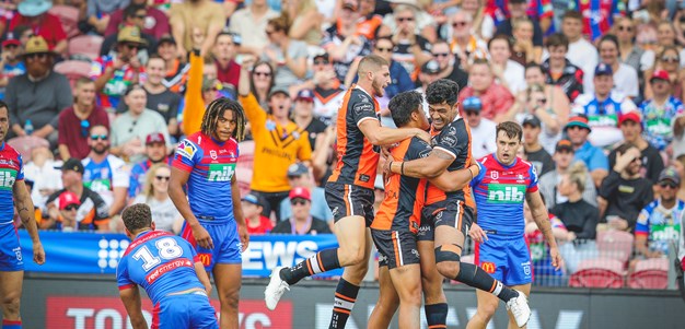 Wests Tigers claim thrilling win in Newcastle