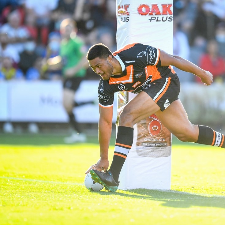 Front-row future: Stefano stands tall in recurring Wests Tigers tale