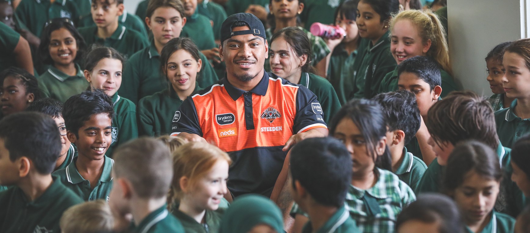 All smiles from Wests Tigers' Community Blitz