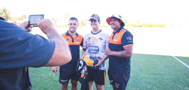 Join Wests Tigers for an open training session!