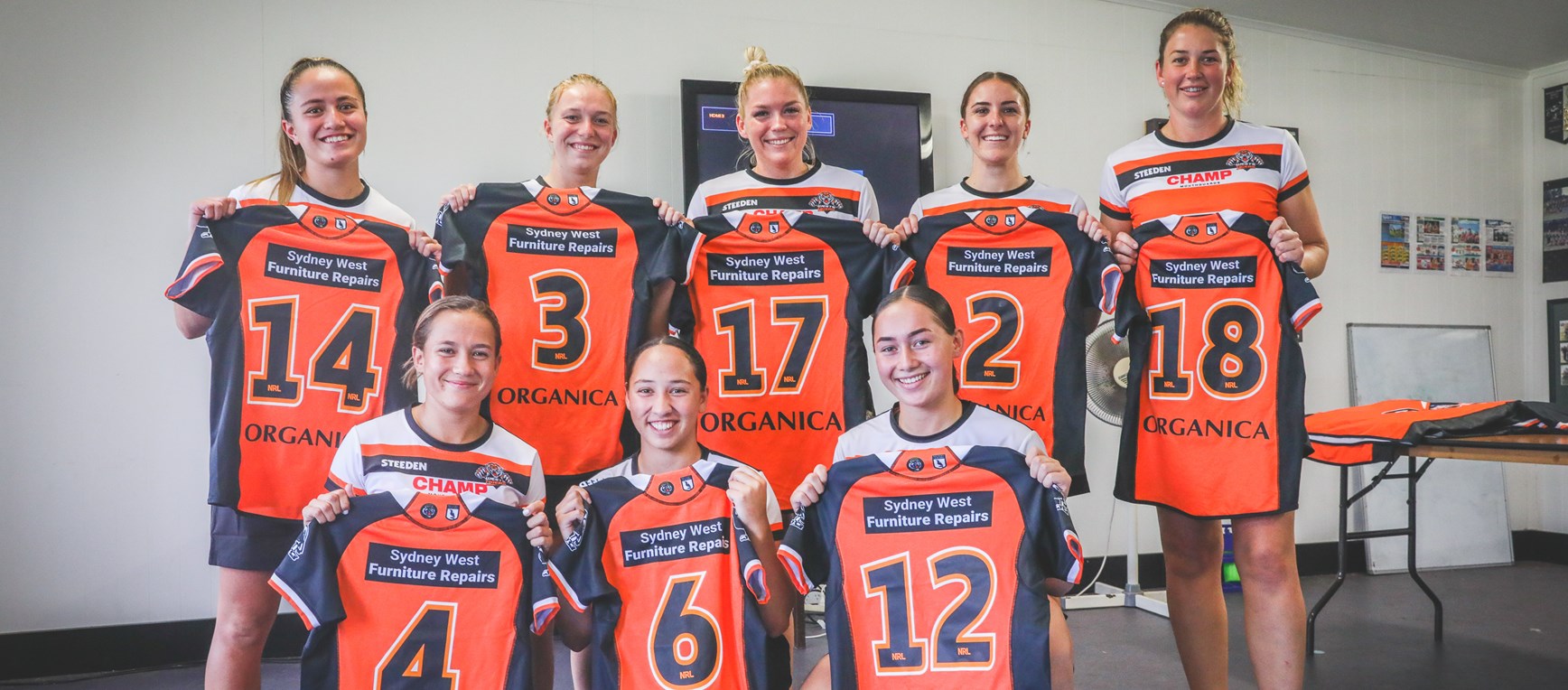 Wests Tigers women presented with debut jerseys