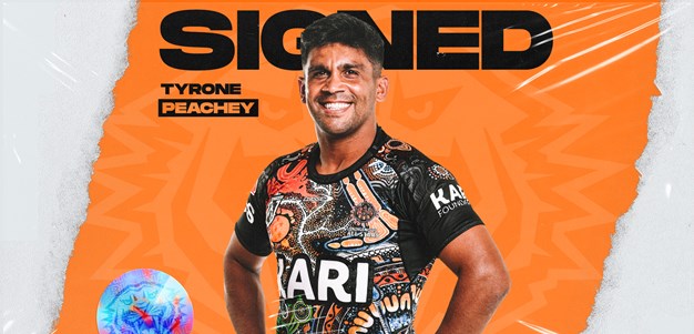 Wests Tigers sign Tyrone Peachey
