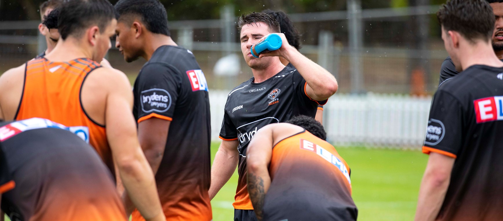 Wet weather hit-out for first field session