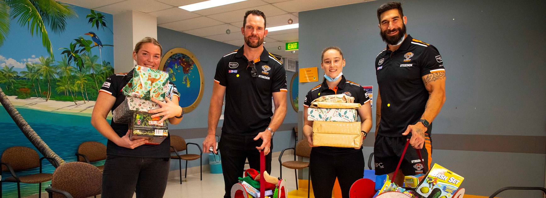 Wests Tigers spread Christmas joy at annual Toy Drive