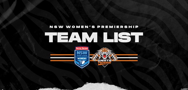 NSW Women’s Premiership  Team List: Round 1