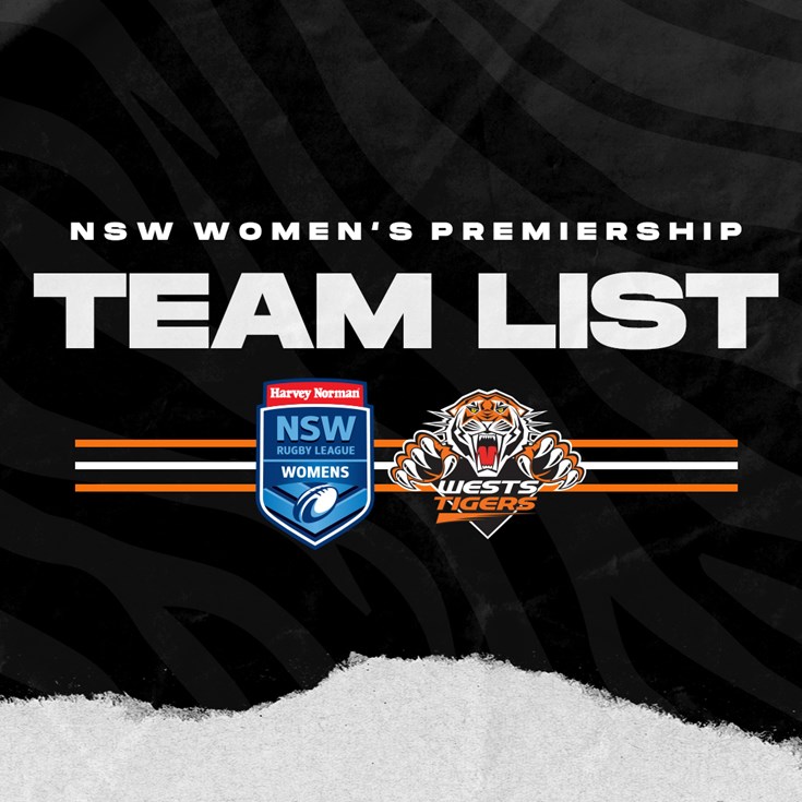 NSW Women's Premiership Team List: Round 12