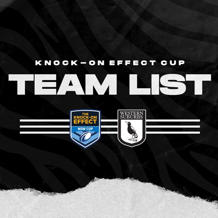 Knock-On Effect NSW Cup Team List: Round 5