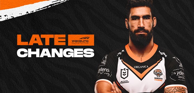 Late Changes: Rd 2 vs Knights