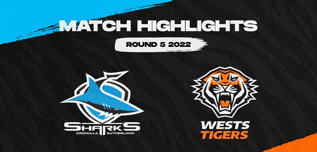 Match Highlights : Rd 5 Sharks vs Wests Tigers