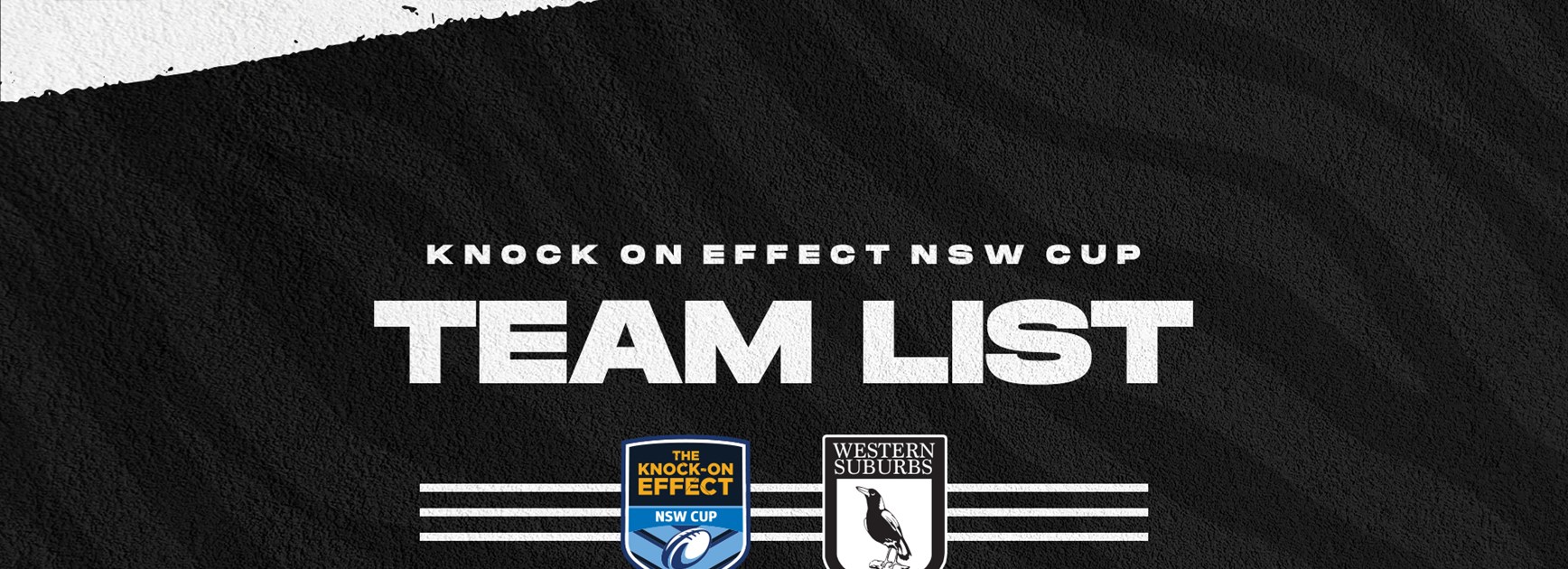 KOE NSW Cup Team List : Round 7